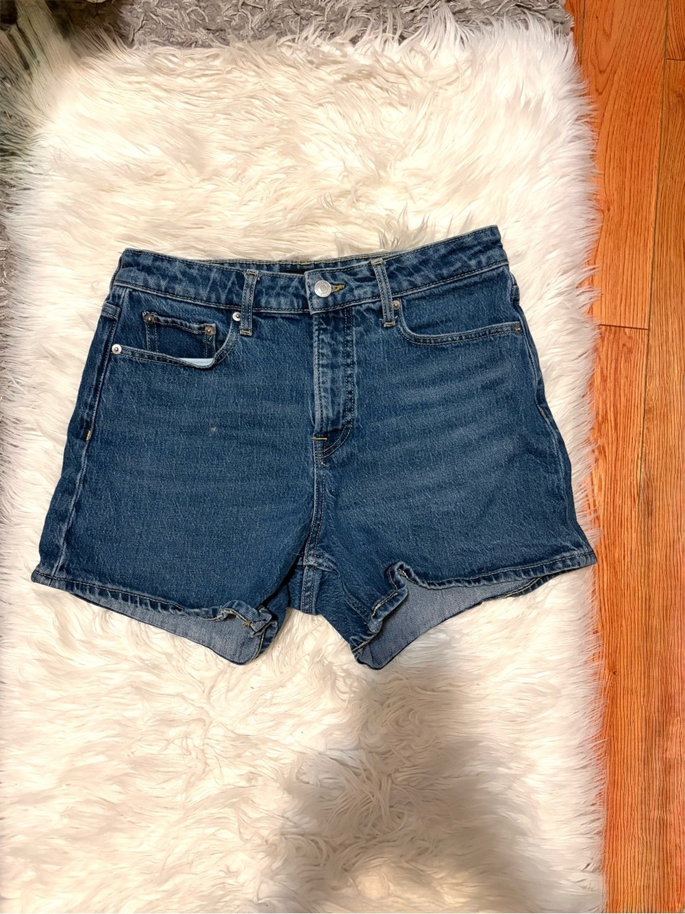 Dark Wash Denim Shorts